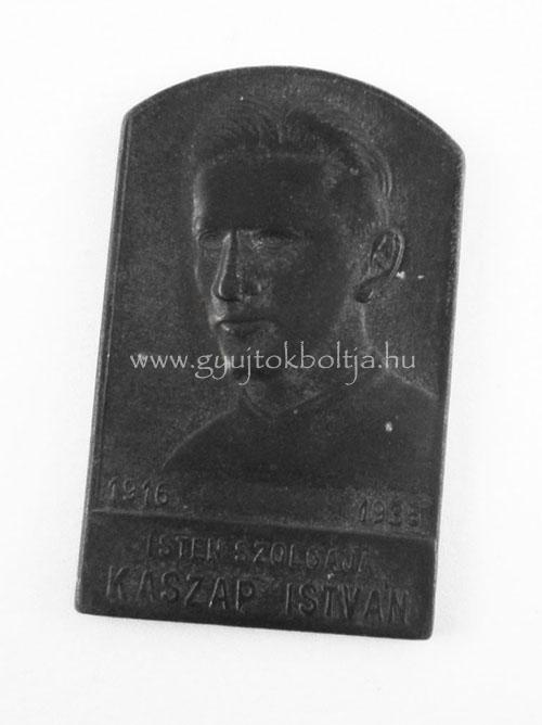 Kaszap István 1916-1935 jezsuita novicius emlékplakett